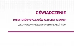 Oświadczenie Dyrektorów Wydziałów Katechetycznych: Stanowczy sprzeciw wobec działań MEN